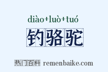 钓骆驼是什么意思的图片